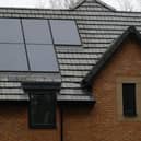 Solar panels on the roof of a property