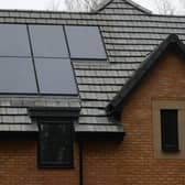 Solar panels on the roof of a property