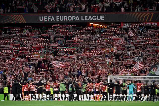 Athletic Bilbao defeated Roma to set up a date with Rangers.