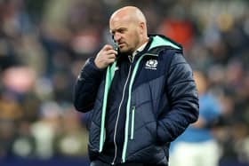 Scotland head coach Gregor Townsend looks on prior to the Guinness Six Nations 2025 match against France at Stade de France. (Photo by Warren Little/Getty Images)