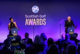 Broadcasters Eilidh Barbour and Martin Geissler hosted the 2025 Scottish Golf Awards at voco Grand Central Glasgow on Friday night