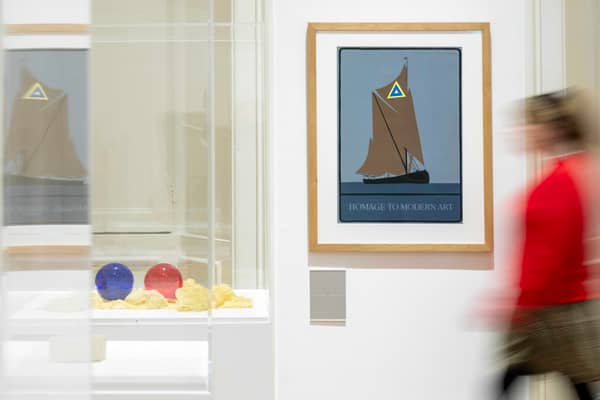 Installation view of Ian Hamilton Finlay at Modern Two, Edinburgh