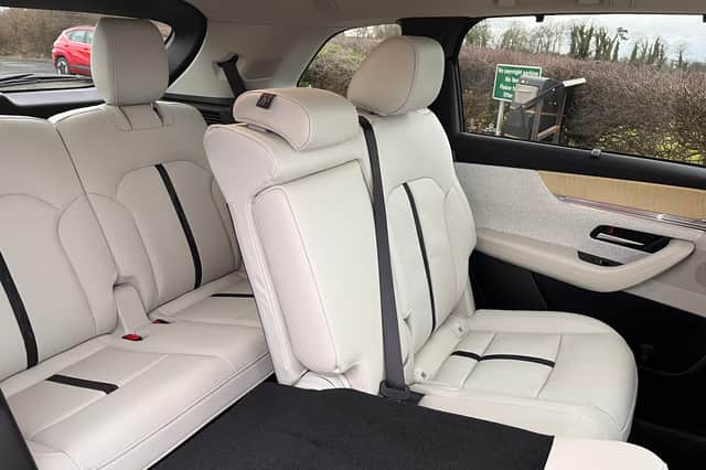 The rearmost seats are accessed by folding down one of the middle seats