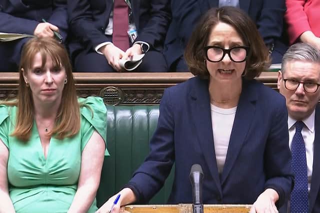 Work and Pensions Secretary Liz Kendall making a statement on welfare reform in the House of Commons