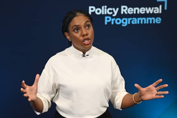 Kemi Badenoch should speak to the insurance industry about their rising costs as a result of increasingly extreme weather (Picture: Leon Neal)