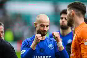 Rangers' Vaclav Cerny at full time after the 3-2 victory over Celtic at Parkhead.  (Photo by Rob Casey / SNS Group)