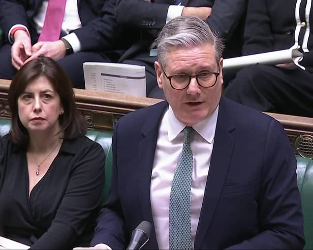 Prime Minister Sir Keir Starmer speaking during Prime Minister's Questions in the House of Commons