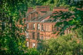 Glasgow Tenement Apartments On a Leafy Street