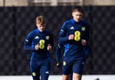 George Hirst during a Scotland training session on Wednesday ahead of the squad flying to Greece for the Nations League play-off first leg. (Photo by Craig Foy / SNS Group)