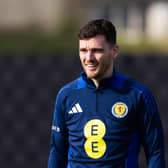 Andy Robertson during a Scotland training session at The City Stadium, on March 19, 2025, in Glasgow, Scotland. (Photo by Craig Foy / SNS Group)