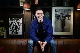 George MacKay stars in The End, a post-apocalypse musical film also starring Tilda Swinton.  With thanks to the Dakota Hotel, Glasgow.