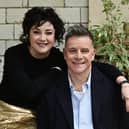 Lorraine McIntosh and Ricky Ross of Deacon Blue. Thanks to Cafe Gandolfi, Glasgow.