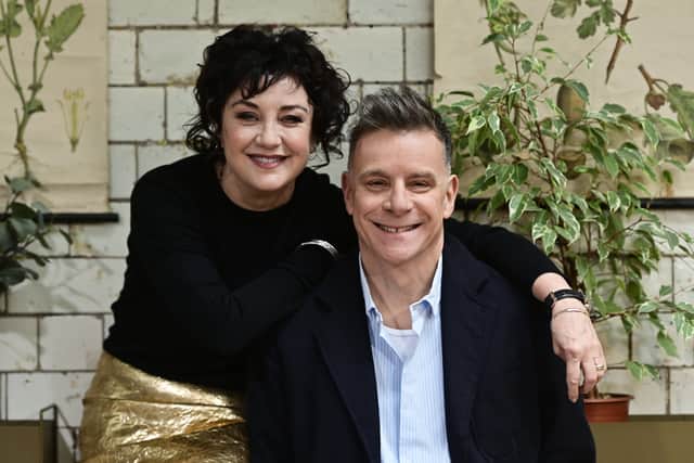 Lorraine McIntosh and Ricky Ross of Deacon Blue, who have a new album, The Great Western Road, out now.  Thanks to Cafe Gandolfi, Glasgow.
