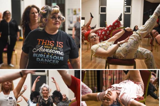Chair burlesque dancers hold midnight burlesque-athon in their pyjamas