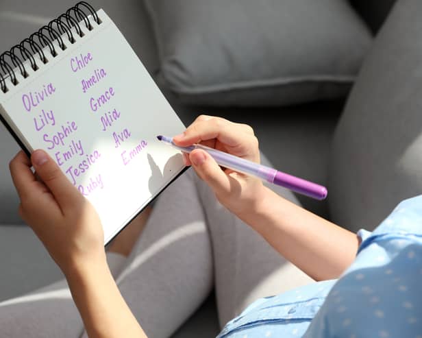Picking a name for a new baby is a serious business.