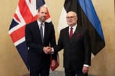 Prince William meets Estonian President Alar Karis in Tallinn, Estonia (Picture: Suzanne Plunkett/WPA pool)