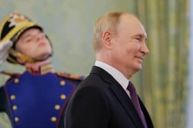 Russian President Vladimir Putin would like the EU to break up, but his war on Ukraine is pushing the UK back towards Brussels (Picture: Maxim Shemetov/pool)