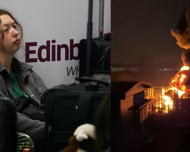 Edinburgh Airport travellers stranded after Heathrow Airport shutdown.