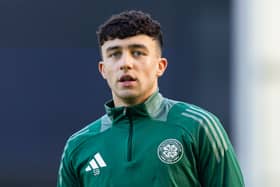 Celtic's Jude Bonnar scored on his Scotland Under-21 debut. (Photo by Craig Foy / SNS Group)