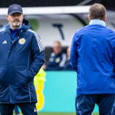 Scotland head coach Steve Clarke during a training session at the City Stadium, Glasgow, on Saturday, March 22.  (Photo by Alan Harvey / SNS Group)