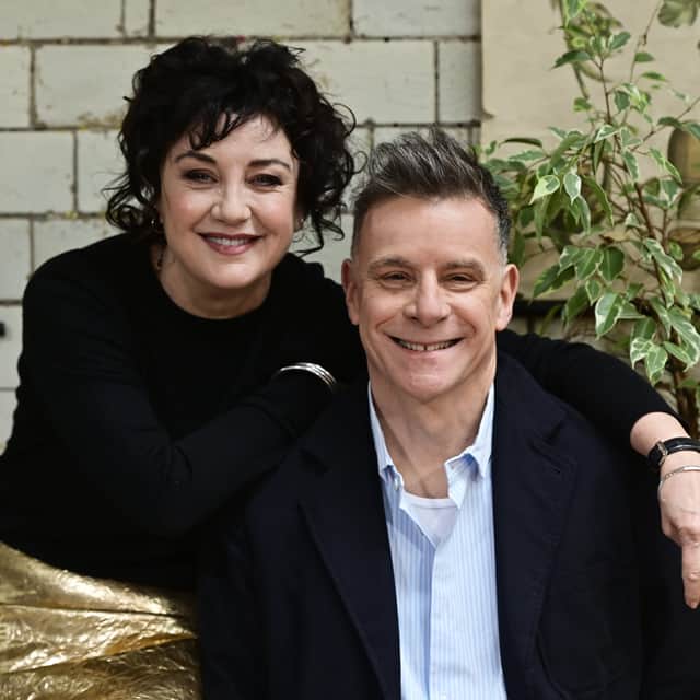 Lorraine McIntosh and Ricky Ross of Deacon Blue, who have a new album, The Great Western Road, out now. Thanks to Cafe Gandolfi, Glasgow
