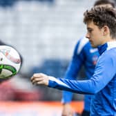 Up and coming Greece star Konstantinos Karetsas trains at Hampden Park on the eve of the Nations League play-off second leg match against Scotland. (Photo by Alan Harvey / SNS Group)