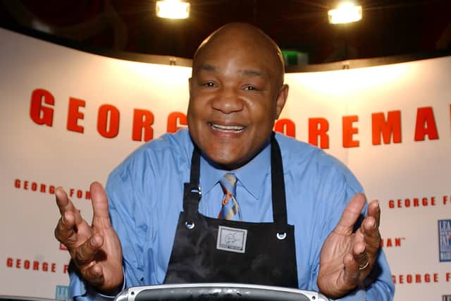 The former Heavyweight Champion  made his fortune in later life with the George Foreman Grill, which sold millions around the world. PIC: Ian West/PA Wire.