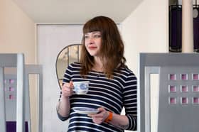 Dr Lindsay Middleton, food historian and Knowledge Exchange Associate at the University of Glasgow, is photographed at the Salon du Luxe in the Mackintosh at the Willow. Photo: Martin Shields