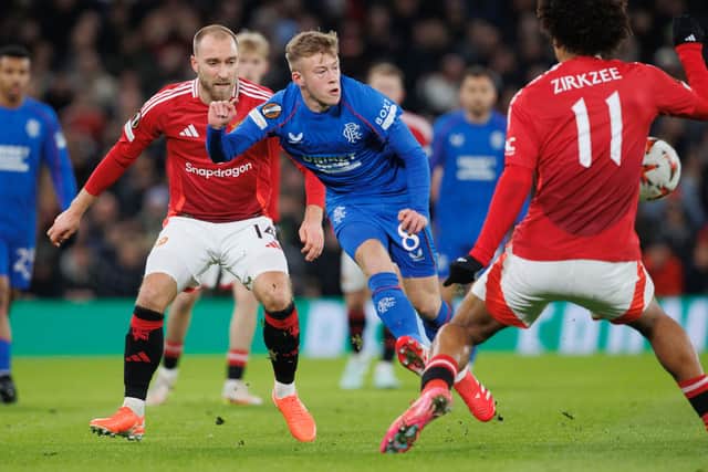 Rangers ran Manchester United very close in the Europa League earlier this season.