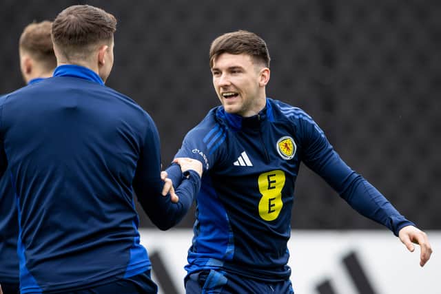Kieran Tierney is in the Scotland squad for the game against Greece in the Nations League at Hampden Park this evening. Cr: SNS Group.