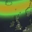Met Office map shows where in Scotland Northern Lights could be visible tonight.