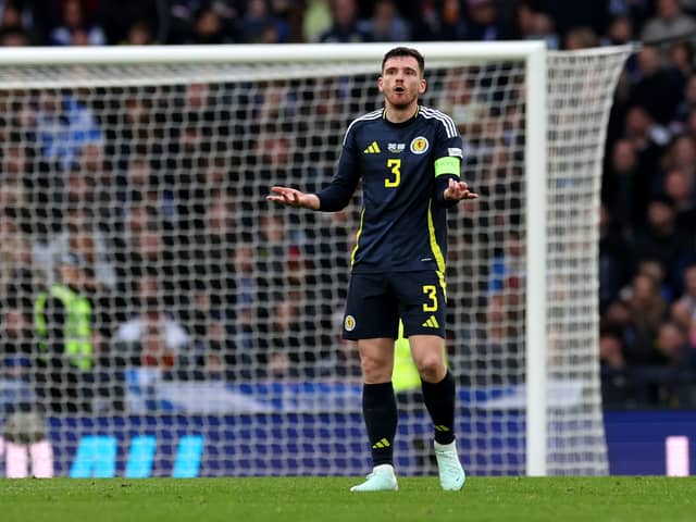 Andy Robertson’s Liverpool future has been called into question. Cr: Getty Images.