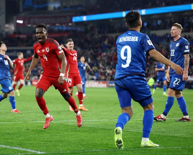 Rabbi Matondo scored his first international goal for Wales on Saturday. Cr: Getty Images.