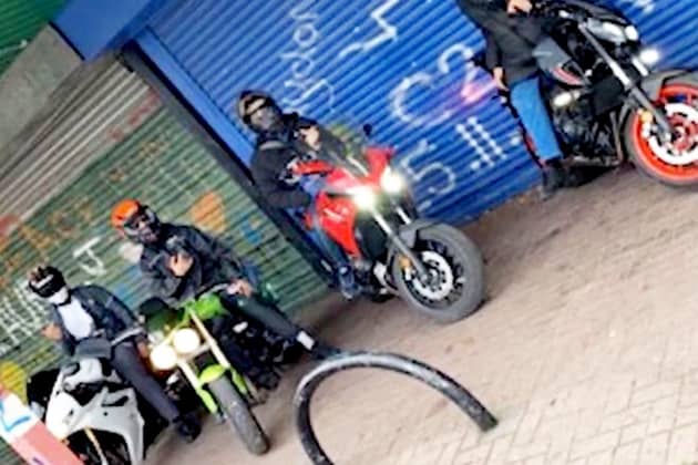 The gang filmed and pictured themselves driving stolen cars and motorbikes. 