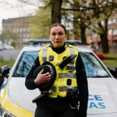 An actor playing a police officer in Scottish Police federation film Relentless. 