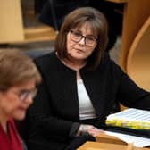 Former health secretary Jeane Freeman with former first minister Nicola Sturgeon at the Scottish Parliament