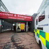 Two ambulances have been damaged in the collison