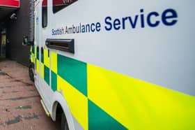 Two ambulances have been damaged in the collison