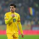 Ianis Hagi was on the scoresheet for Romania in their 5-1 win over San Marino. (Photo by Vasile Mihai-Antonio/Getty Images)