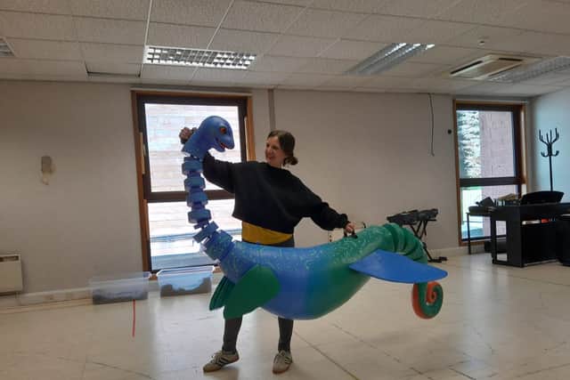 Moving Nessa is harder than it looks. Arts correspondent Jane Bradley gives it a go.