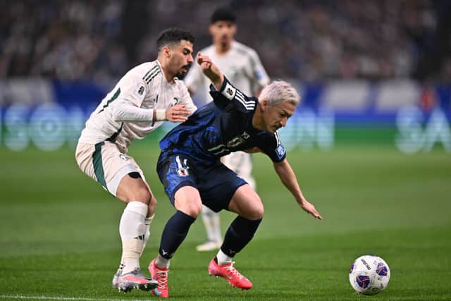 Daizen Maeda started for Japan in their match against Saudi Arabia.
