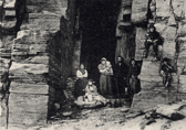 Travellers living in a cave near Wick, Caithness, around 1911. 
PIC: The Johnston Collection/Wick