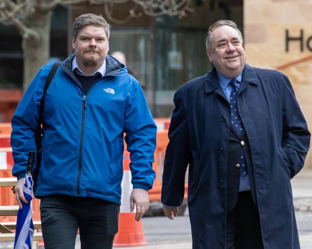 Chris McEleny with Alex Salmond in 2023