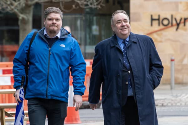 Chris McEleny with Alex Salmond in 2023