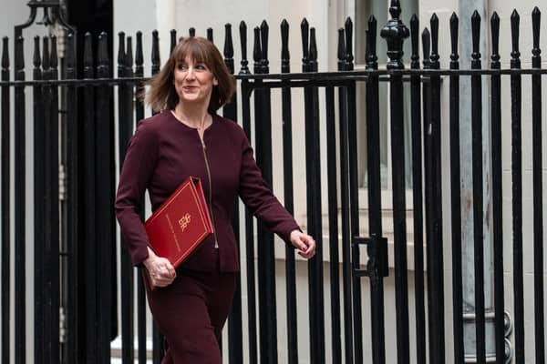 Britain's Chancellor of the Exchequer, Rachel Reeves, leaves 11, Downing Street to deliver her Spring Statement to Parliament on March 26, 2025 (Photo: Carl Court/Getty Images)