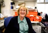 Cathie Lackie, 90, is saying goodbye to her 'work family' to spend more time with her real family