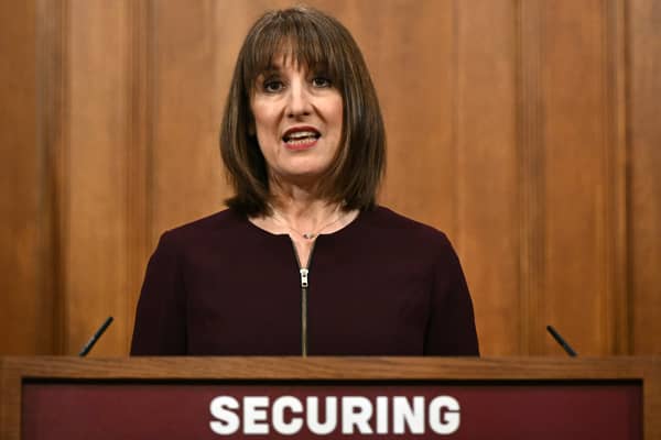 Chancellor Rachel Reeves gives a press conference after delivering her Spring Statement to the Commons (Picture: Ben Stansall/WPA pool)