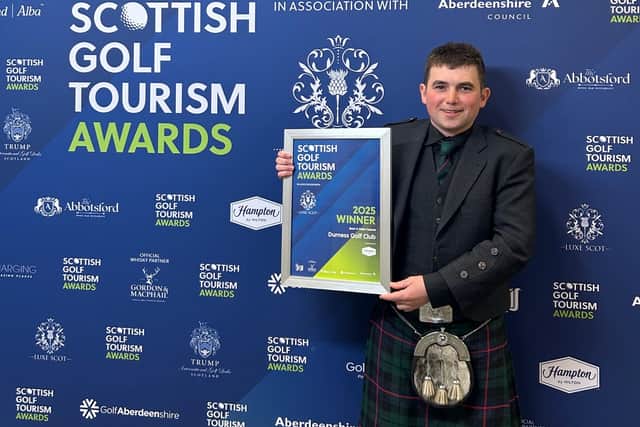 Ali Morrison picked up the Best 9-Hole Course of the Year Award for Durness at the Scottish Golf Tourism Awards in Aberdeen last week