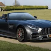 The AMG GT has a huge V8 engine