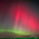 Northern Lights photographed in Longniddry, 12 miles east of Edinburgh.